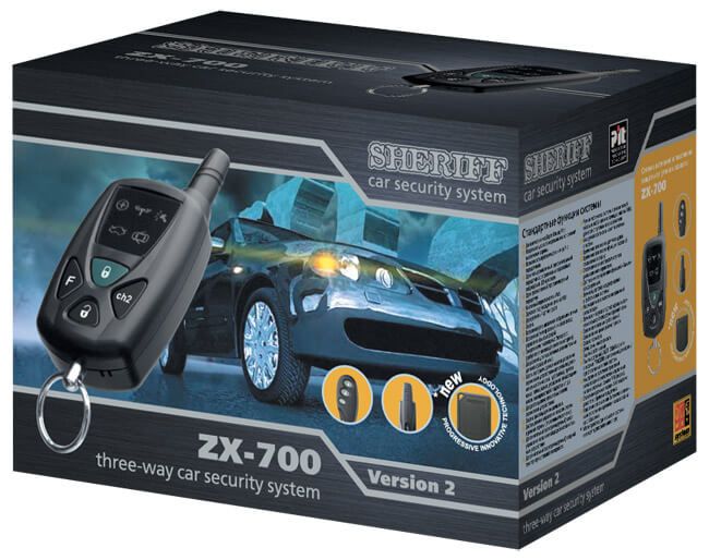 Брелок сигнализации Sheriff ZX-700 🟢 Автосигнализации Sheriff
